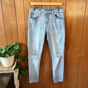 Pilcro and the Letterpress Light Wash Distressed Skinny Jeans Size 29 Distressed